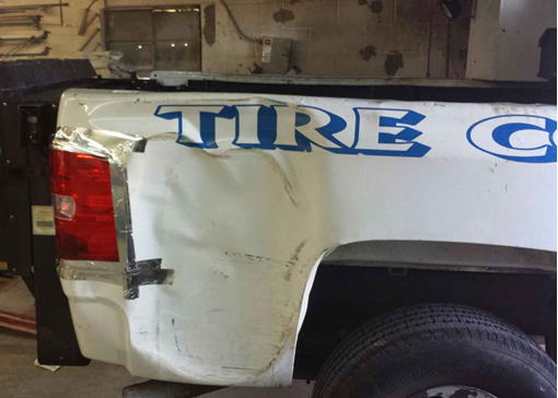 Picture of Tire Corral Company Truck Before